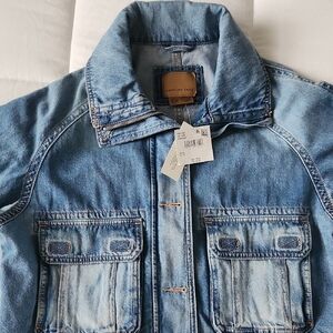 American Eagle Outfitters Men's Blue Denim Jacket